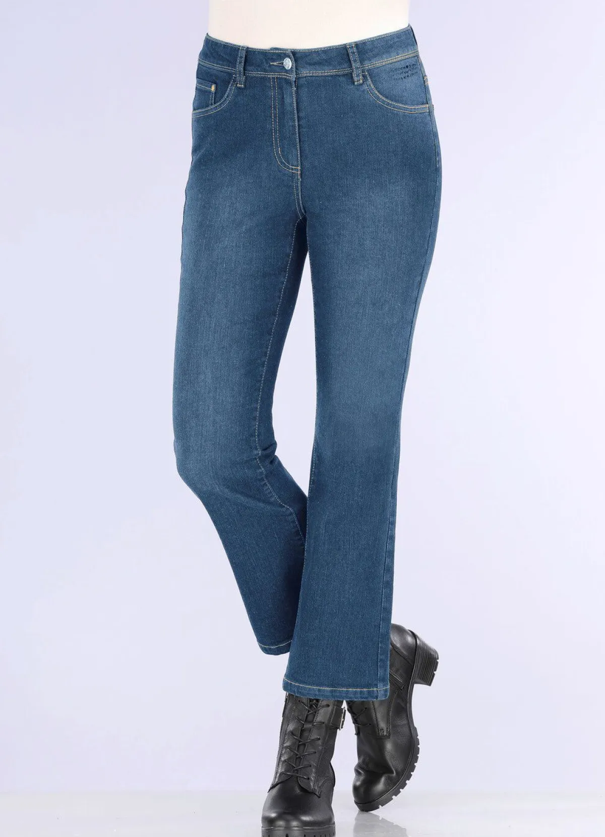 Clearance BADER Jeans in Bootcut-Form JEANSBLAU