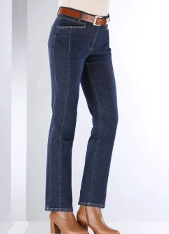Clearance BADER Jeans in 4-Pocket-Form DUNKELBLAU
