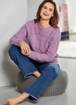 Hot BADER Jeans mit angesagtem Fransensaum JEANSBLAU