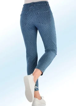 Sale BADER Jeans mit angesagter Punktedessinierung JEANSBLAU