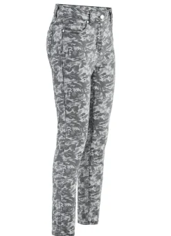 Outlet BADER Jeans mit Camouflage-Dessinierung ANTHRAZIT-GRAU