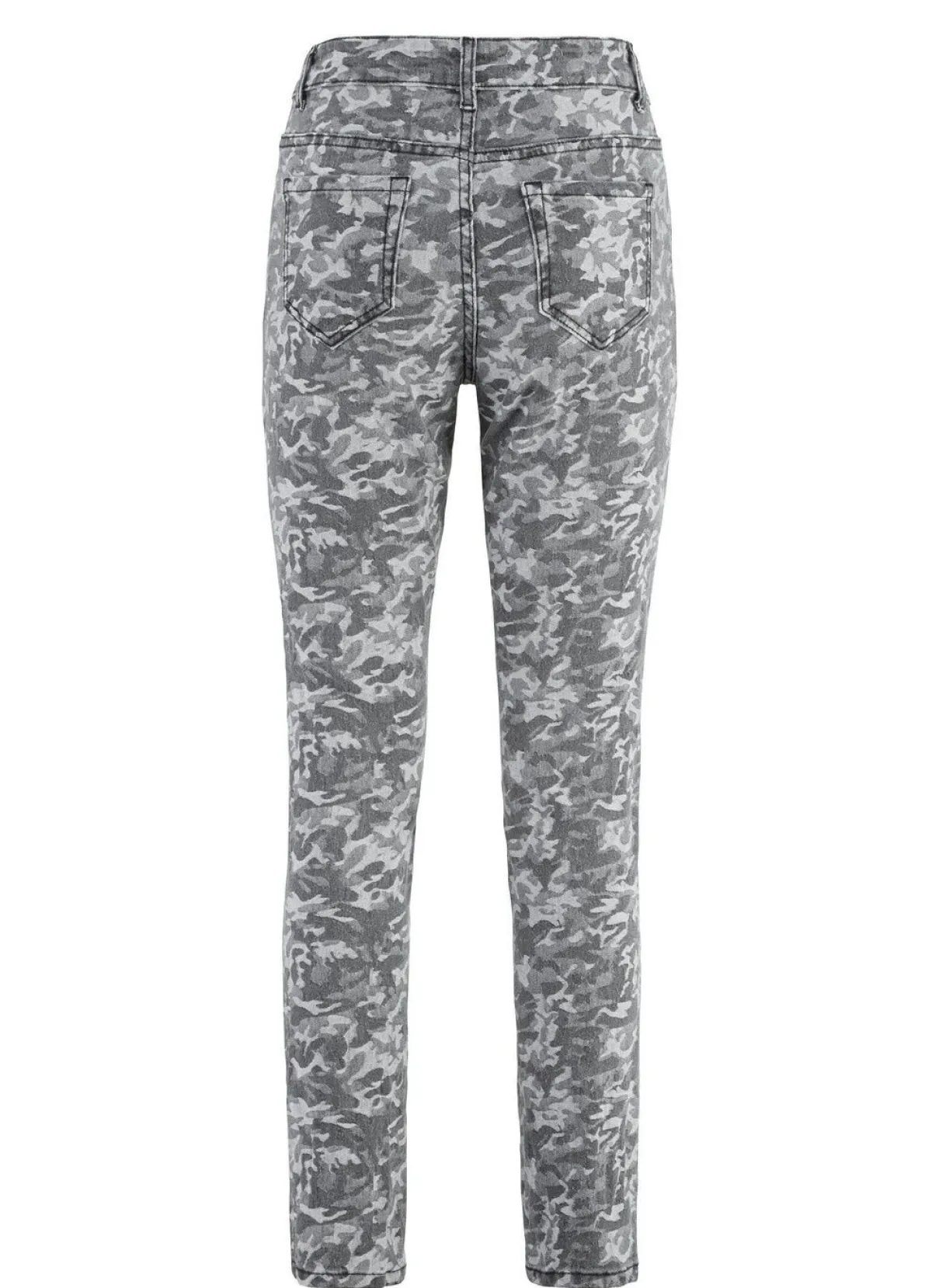 Outlet BADER Jeans mit Camouflage-Dessinierung ANTHRAZIT-GRAU
