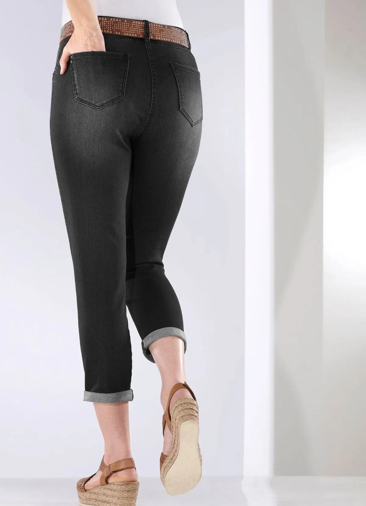 Best BADER Jeans mit Push-up-Effekt SCHWARZ