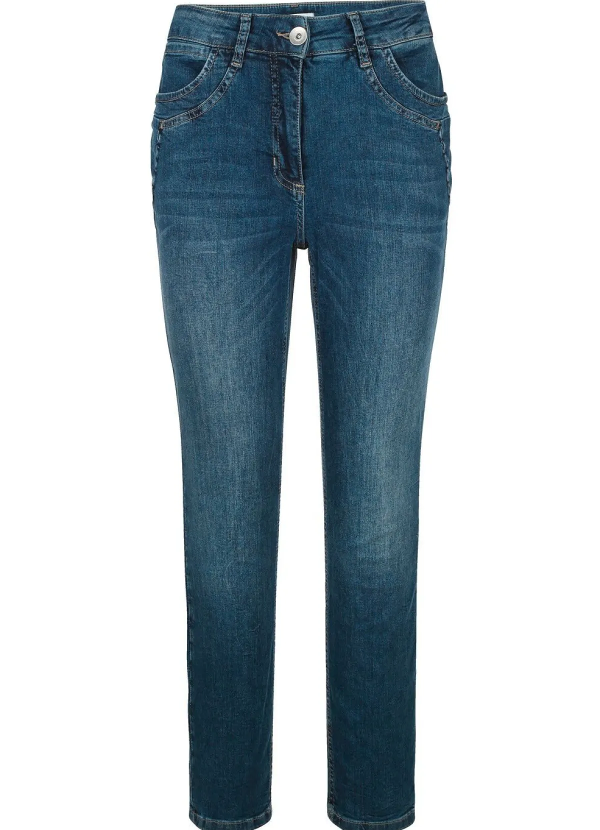 BADER Jeans mit trendiger Waschung BLAU