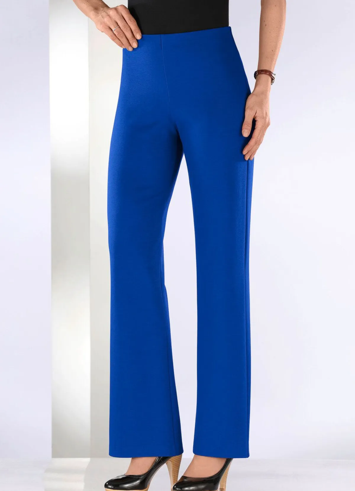 New BADER Jerseyhose mit ausgestellter Fußweite ROYALBLAU