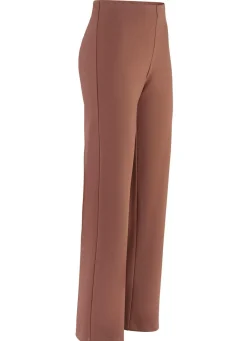 Best BADER Jerseyhose mit ausgestellter Fußweite COGNAC