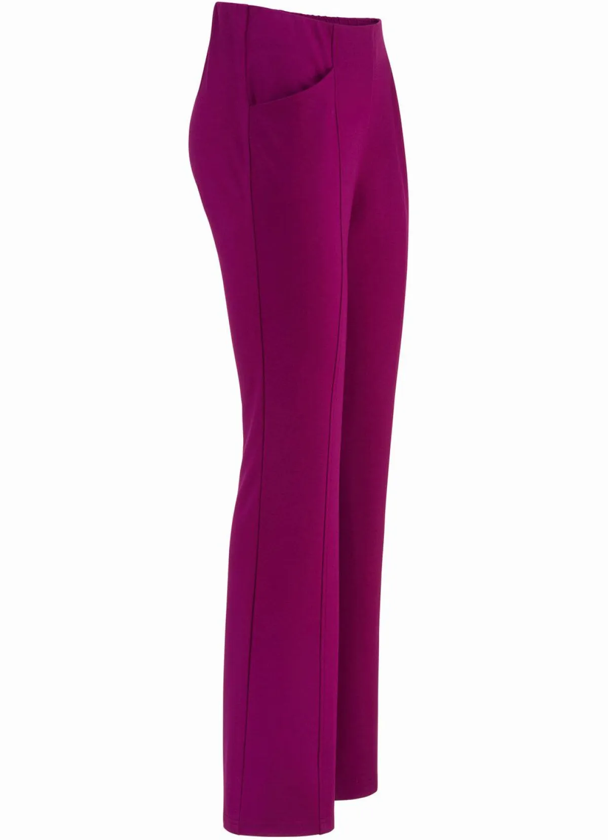 New BADER Jerseyhose mit ausgestellter Fußweite BEERE