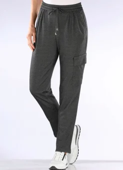 BADER Jerseyhose im topaktuellen Joggpant-Style ANTHRAZIT