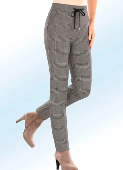 Best ASCARI Jerseyhose in aktuellen Karodessinierungen BRAUN-SCHWARZ