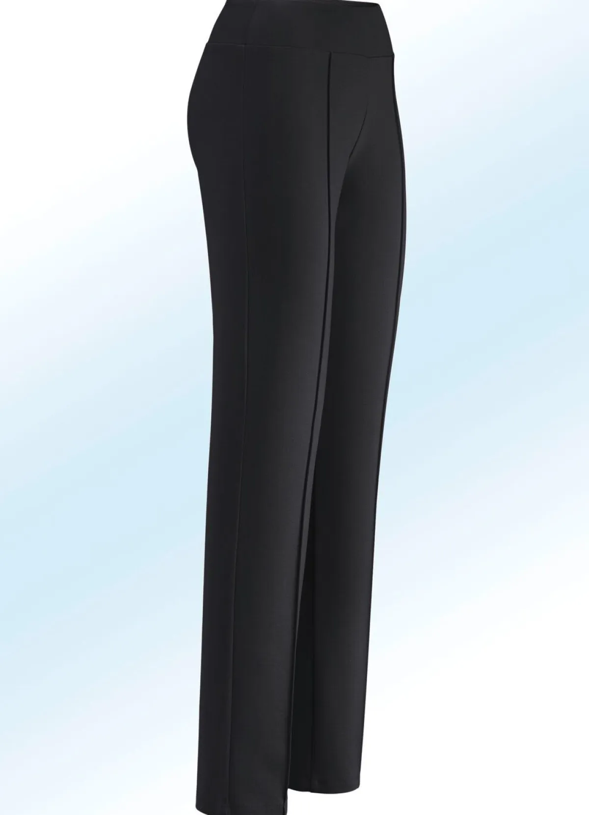 Outlet BADER Jerseyhose mit höherem, elastischem Formbund SCHWARZ