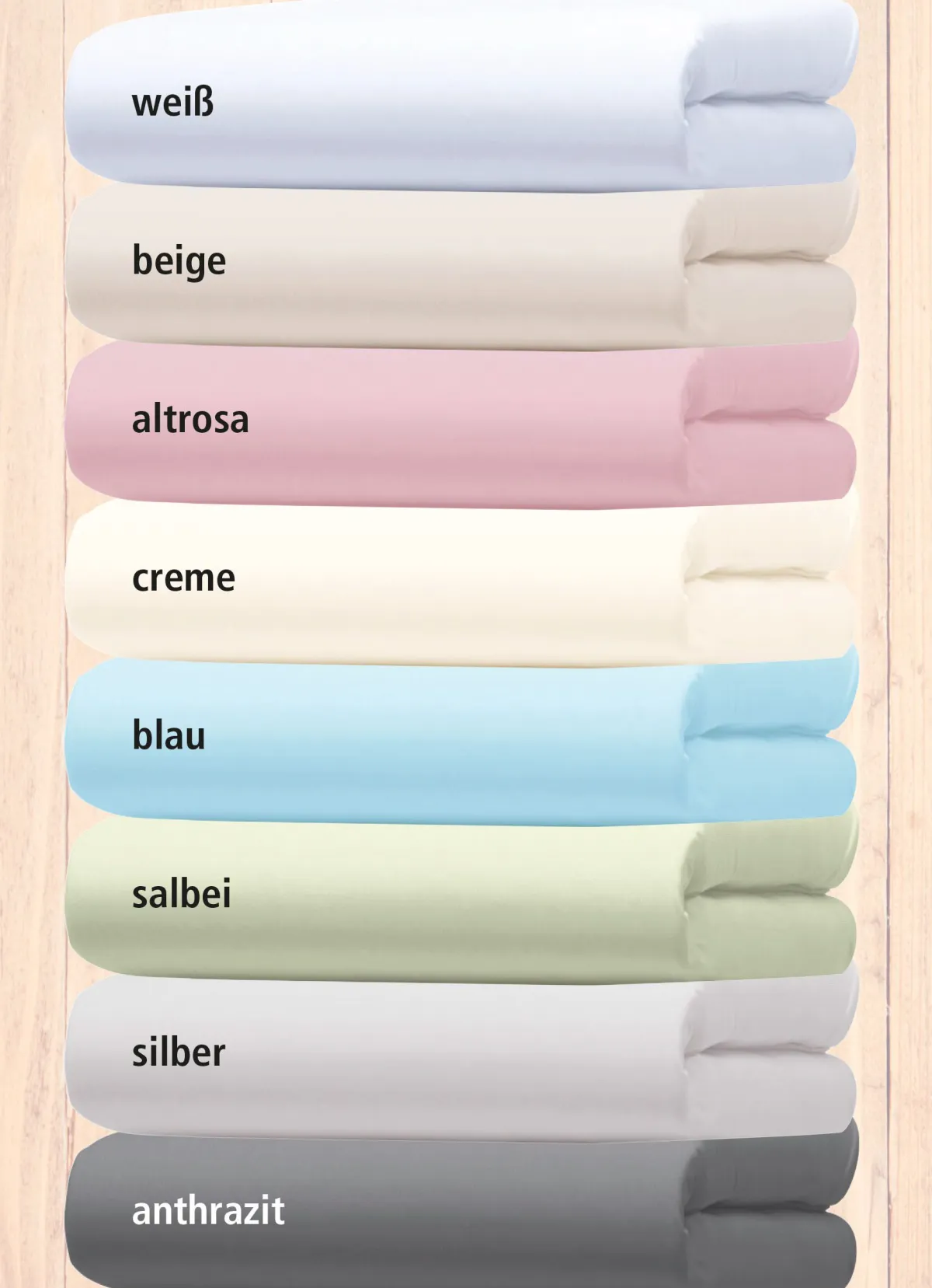 FLORELLA Jersey-Stretch-Elasthan-Spannbetttücher Excellent von SALBEI