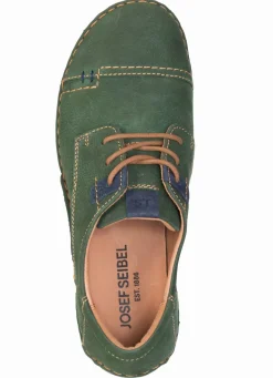 Sale JOSEF SEIBEL , klassische Damen-Schnürschuhe, Weite G, mit herausnehmbarem Fußbett GRÜN-MARINE