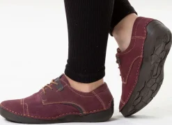 Online JOSEF SEIBEL , klassische Damen-Schnürschuhe, Weite G, mit herausnehmbarem Fußbett BEERE-GRAU