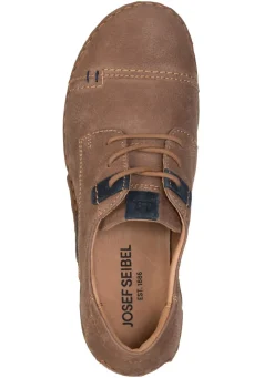 JOSEF SEIBEL , klassische Damen-Schnürschuhe, Weite G, mit herausnehmbarem Fußbett CAMEL-MARINE