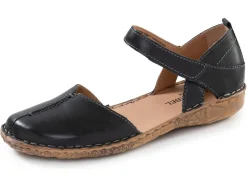 JOSEF SEIBEL , leichte Damen-Sandalen, Weite G, mit Klettverschluss SCHWARZ
