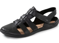 Best JOSEF SEIBEL , schicke Damen-Sandalen, Weite G, mit Klettverschluss SCHWARZ