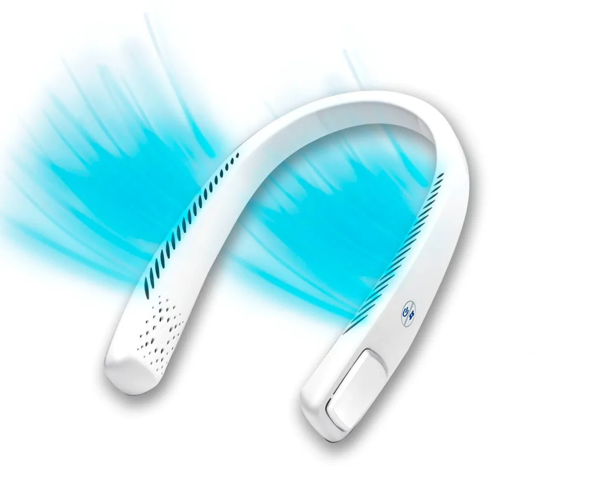 Sale LIVINGTON Kabelloser Cool2Go-Luftkühler zum Umhängen WEISS