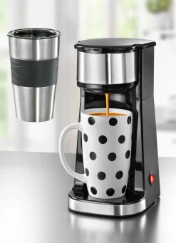 Discount BADER Kaffeemaschine Inkl. Thermo- und Keramikbecher SCHWARZ