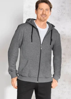 Clearance SASSA Kapuzenjacke in 5 Farben DUNKELGRAU MELIERT