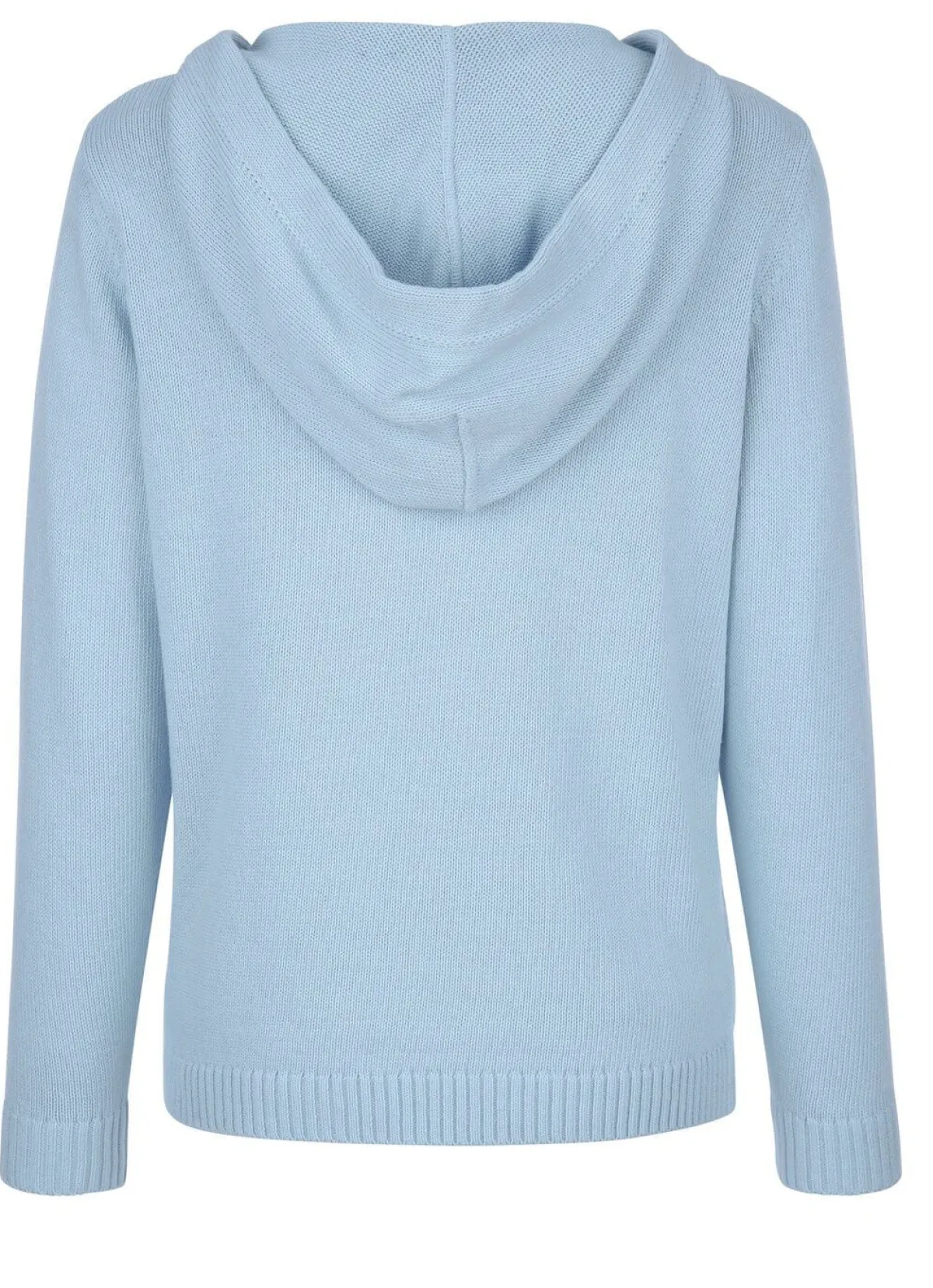 Sale BADER Kapuzenpullover mit Rippenabschlüssen HELLBLAU