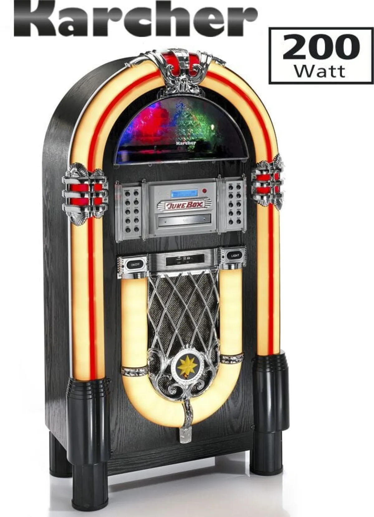 Clearance KARCHER JB6608D Plattenspieler-Jukebox mit DAB+ BUNT