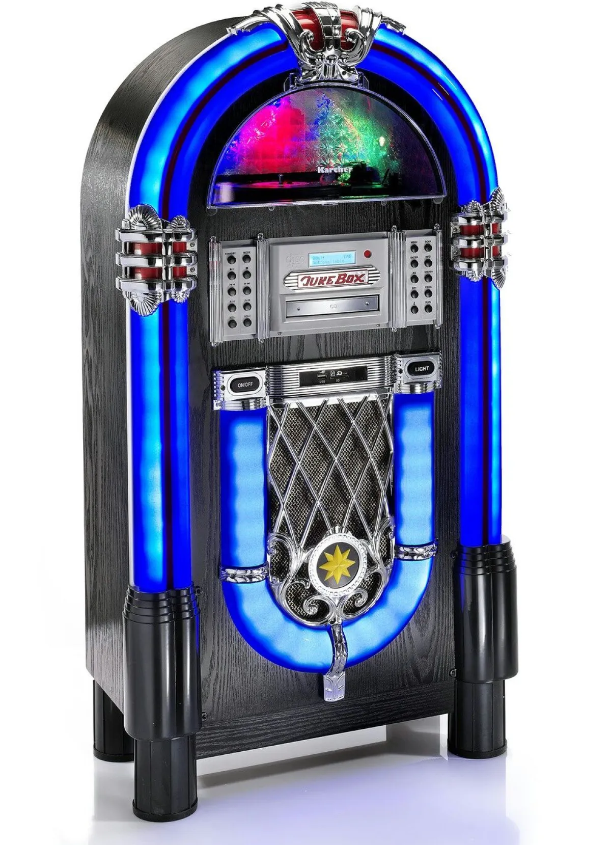 Clearance KARCHER JB6608D Plattenspieler-Jukebox mit DAB+ BUNT