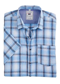 Sale MILANO ITALY Kariertes Hemd von "" in 3 Farben HELLBLAU KARIERT