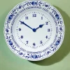Sale BADER Keramik-Wanduhr mit klassischem Zwiebelmuster