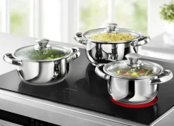 Discount KING Kochtopfset, 6-teilig EDELSTAHL