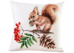 Discount BADER Kissenbezüge mit Eichhörnchen-Motiven BUNT
