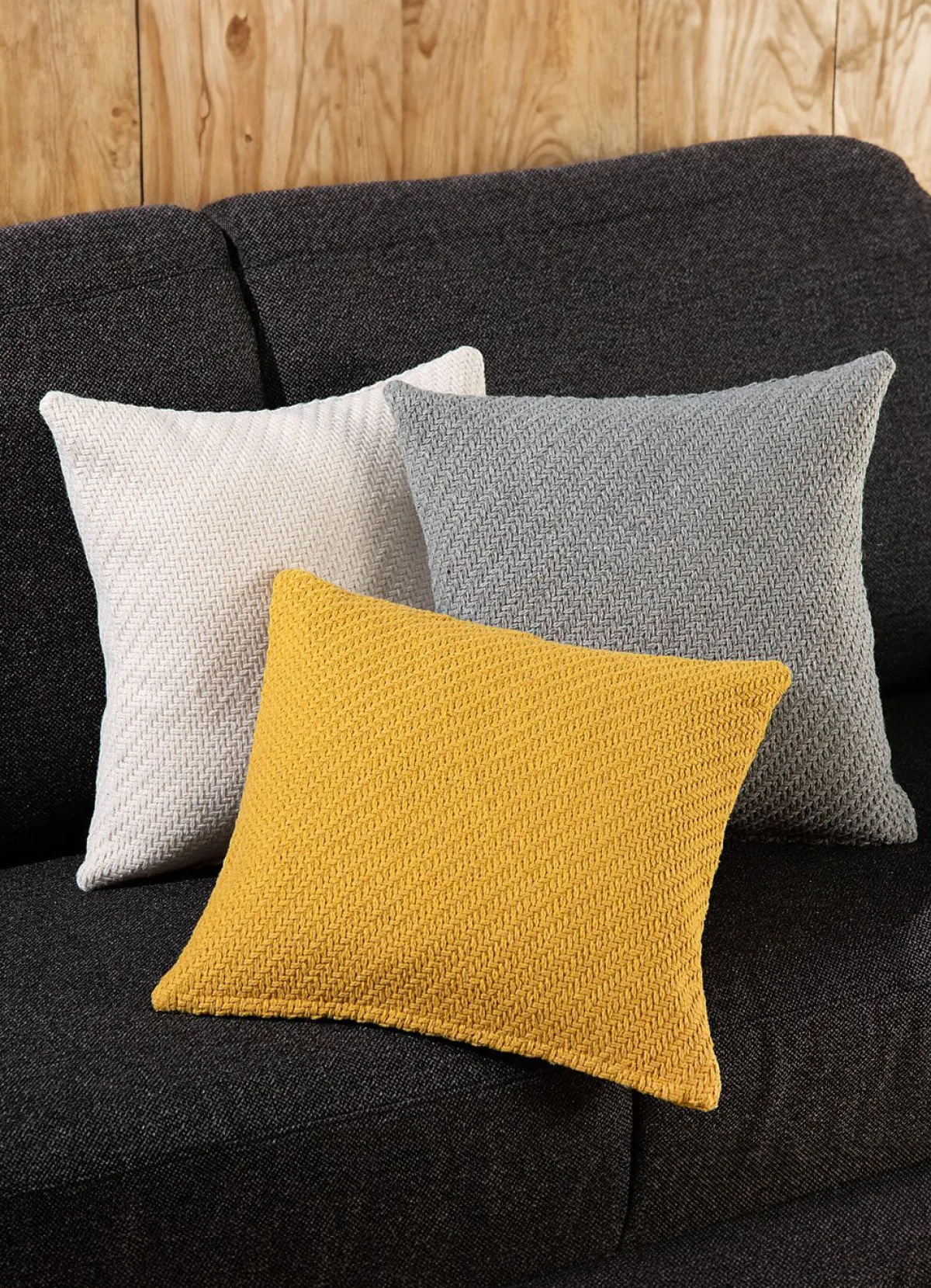 Clearance BADER Kissenbezug in Strickoptik