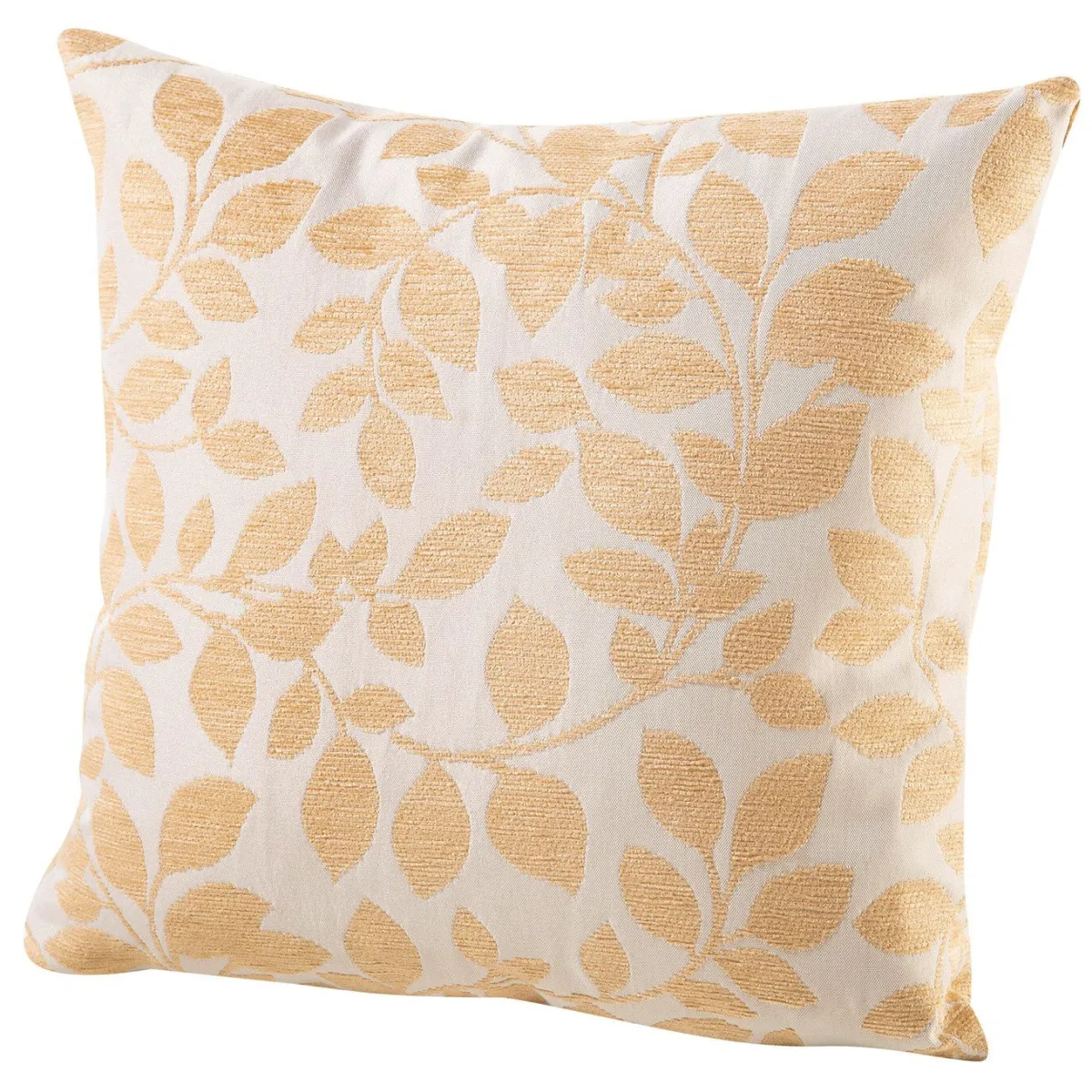 Discount BADER Kissenbezug mit hübschem Blättermotiv WEISS-GOLD