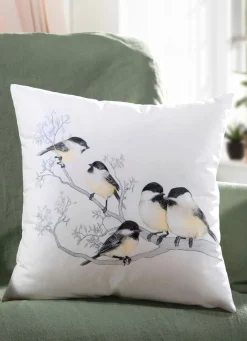 Best BADER Kissenbezug mit Vogel- Motiv BUNT