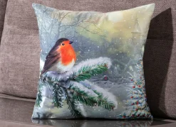 BADER Kissenbezug mit winterlichen Motiv BUNT