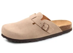Discount BADER Klassische Herren-Clogs, mit verstellbarer Spange SAND