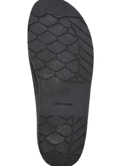 Clearance BADER Klassische Herren-Hausschuhe, aus Textil SCHWARZ-GRAU