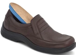 Outlet BADER Klassische Herren-Slipper, mit atmungsaktivem Fußbett MOKKA