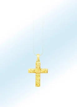 Sale BADER Klassischer Kreuz-Anhänger mit Struktur