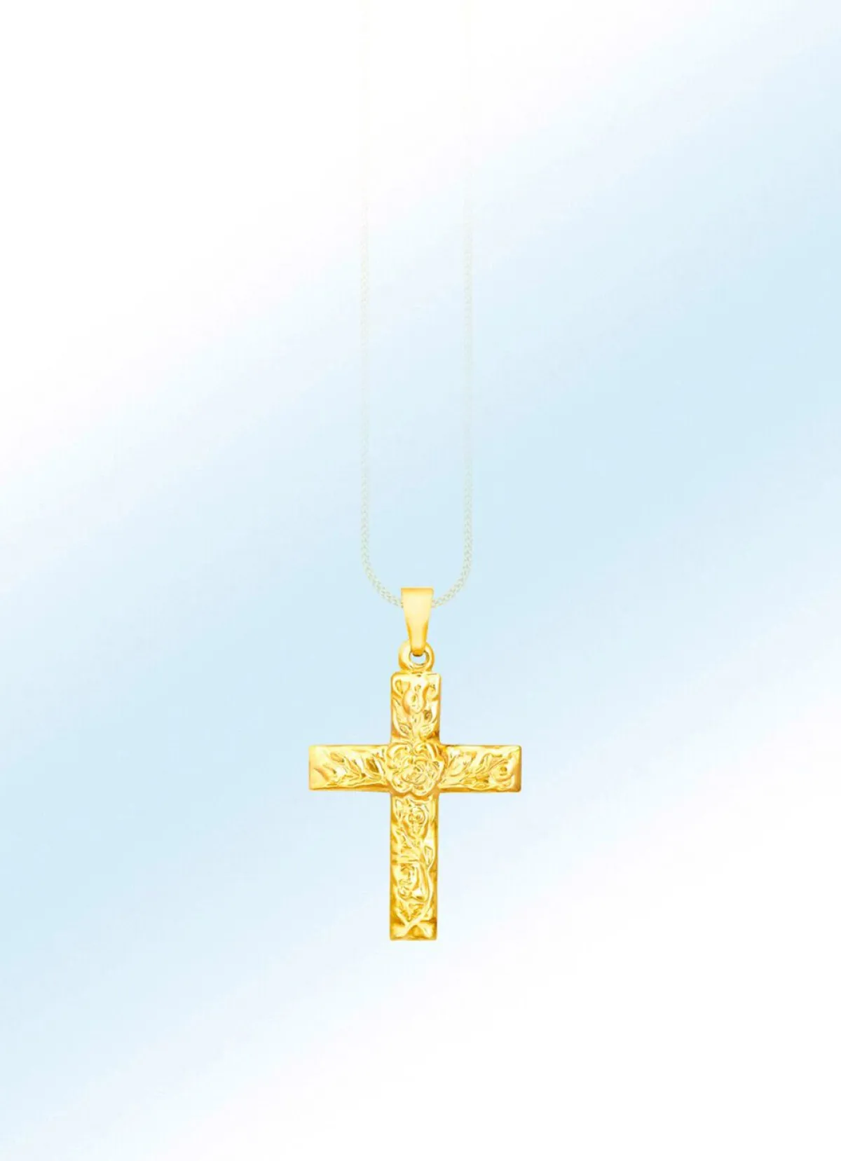 Sale BADER Klassischer Kreuz-Anhänger mit Struktur