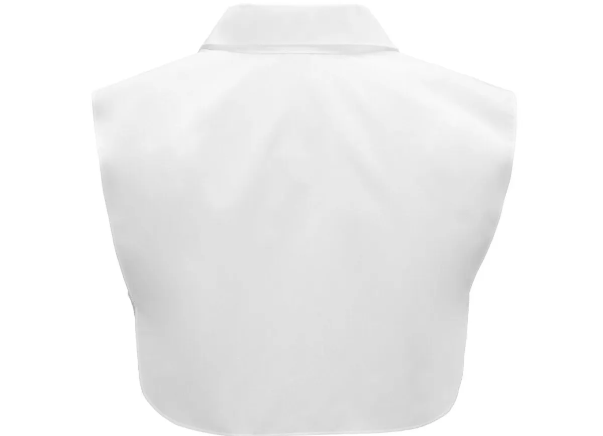 KLAUS MODELLE MADE IN GERMANY Klaus Modelle, Damen-Blusenkragen, aus feinem Popeline WEISS