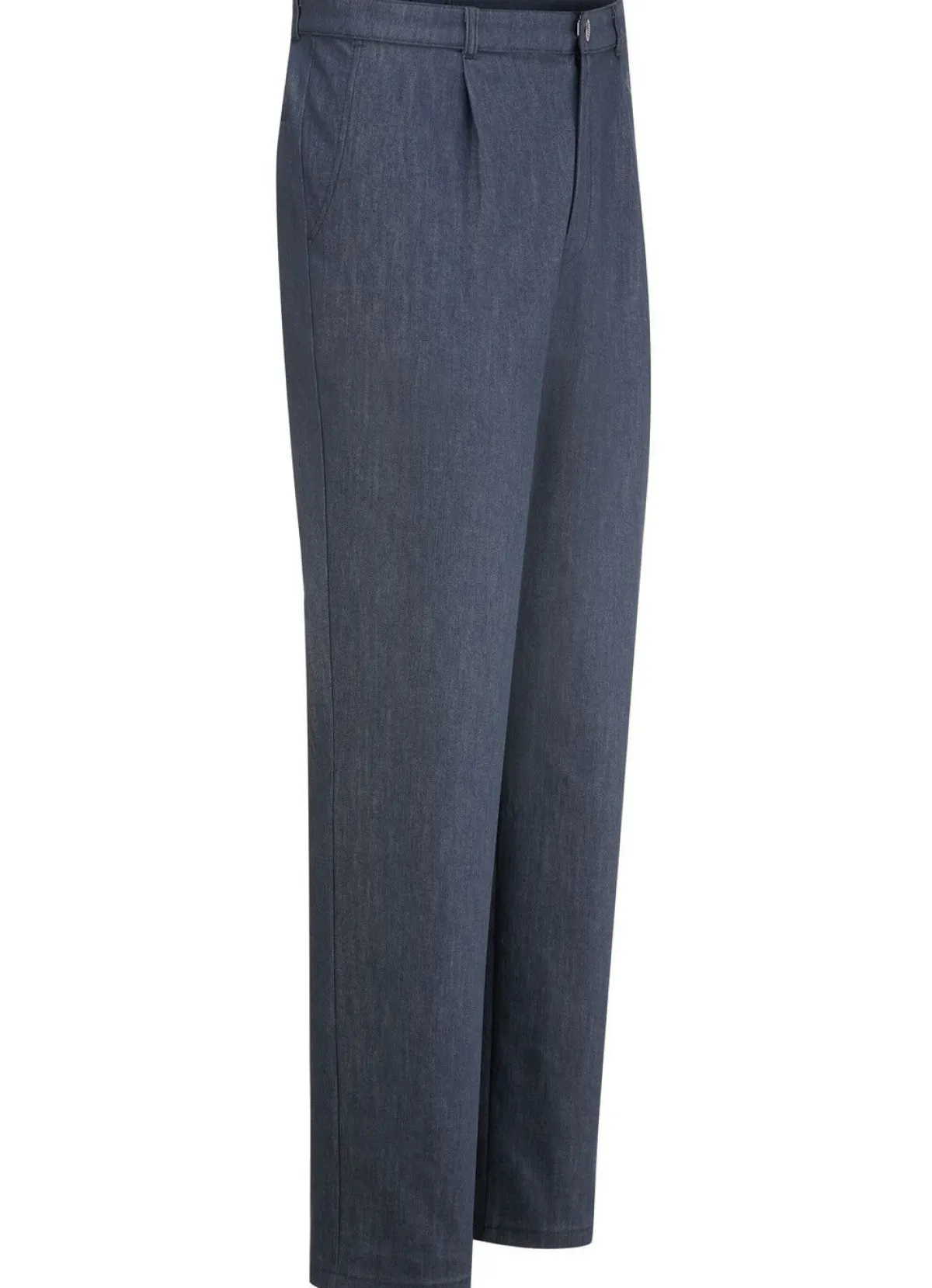 Outlet BADER "Klaus Modelle"-Edeljeans mit Bundfalten in 2 Farben BLAU