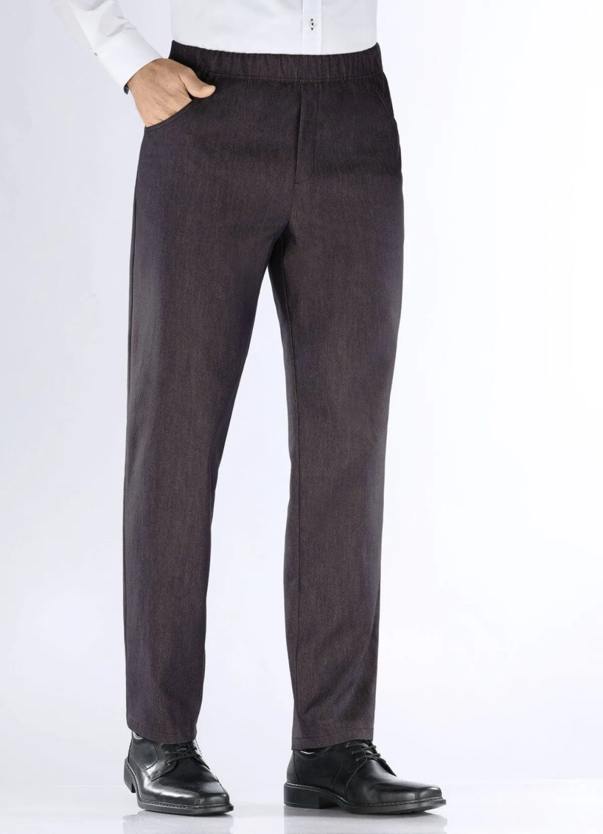 KLAUS MODELLE MADE IN GERMANY "Klaus Modelle"-Edel-Schlupfjeans mit Gummibund in 2 Farben ANTHRAZIT