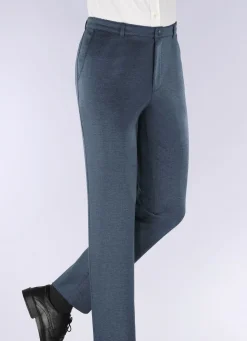 KLAUS MODELLE MADE IN GERMANY "Klaus Modelle"-Hose in 3 Farben RAUCHBLAU MELIERT