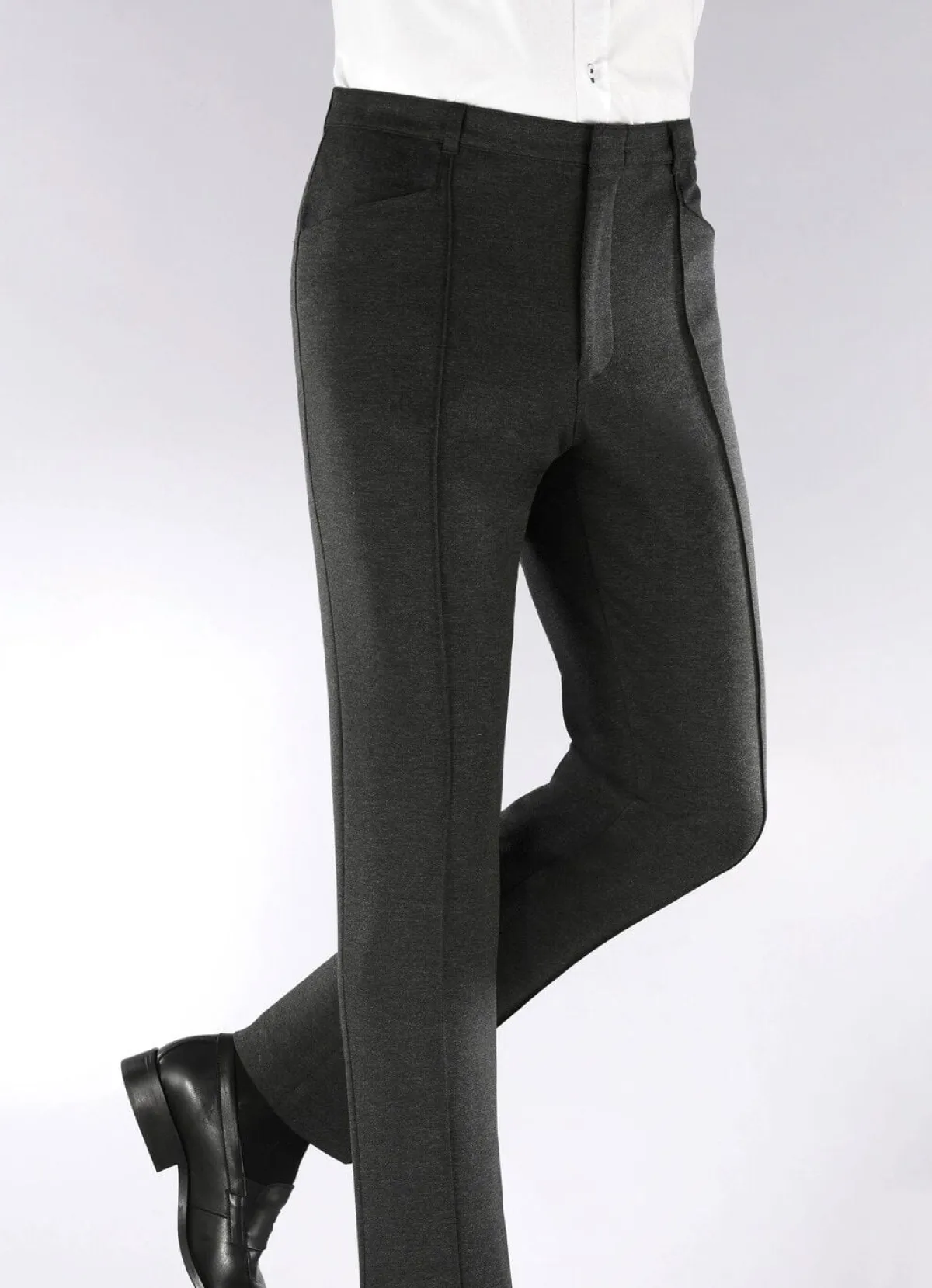 Best KLAUS MODELLE MADE IN GERMANY "Klaus Modelle"-Hose mit Dehnbund in 4 Farben ANTHRAZIT MELIERT