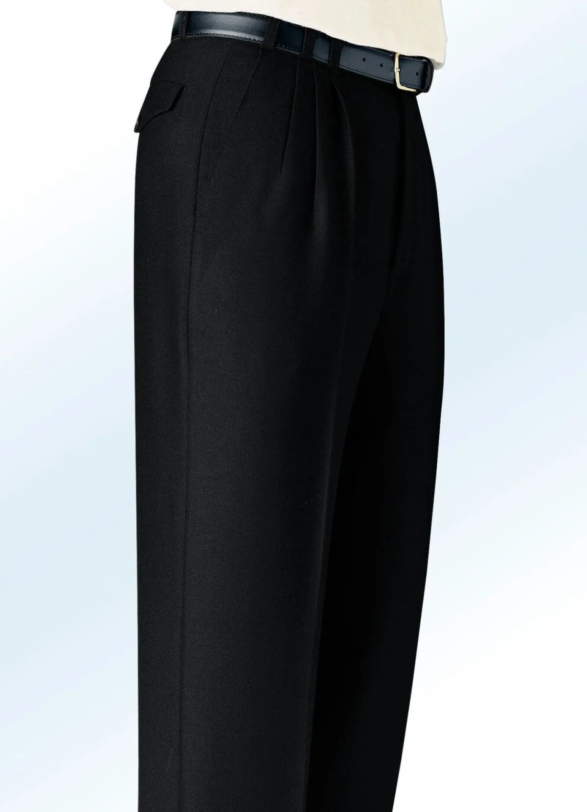 Outlet KLAUS MODELLE MADE IN GERMANY „Klaus Modelle“-Hose mit Gesäßpattentaschen in 4 Farben SCHWARZ