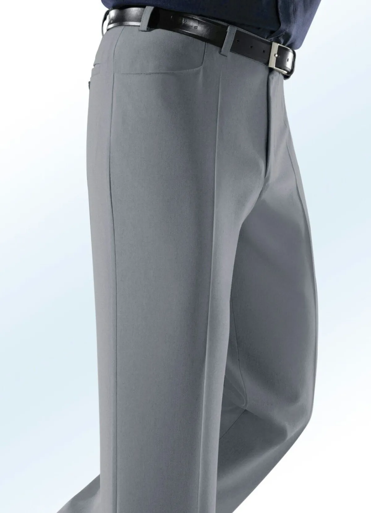 Online KLAUS MODELLE MADE IN GERMANY "Klaus Modelle"-Hose mit Seitentaschen in 5 Farben MITTELGRAU MELIERT