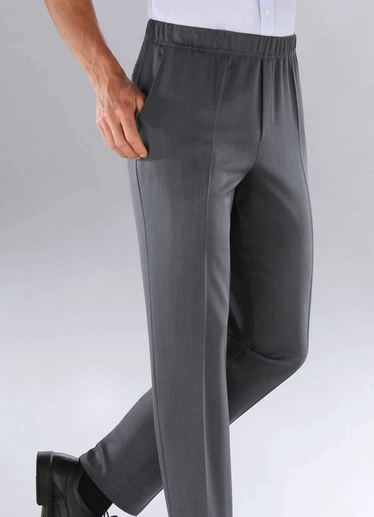 Online KLAUS MODELLE MADE IN GERMANY "Klaus Modelle"-Schlupfhose in 4 Farben DUNKELGRAU MELIERT