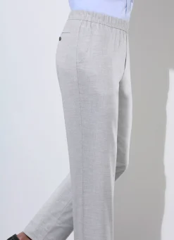 KLAUS MODELLE MADE IN GERMANY "Klaus Modelle"-Schlupfhose in 3 Farben HELLGRAU MELIERT