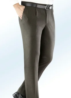 Sale KLAUS MODELLE MADE IN GERMANY "Klaus Modelle"-Dehnbundhose mit Bundfalten OLIV