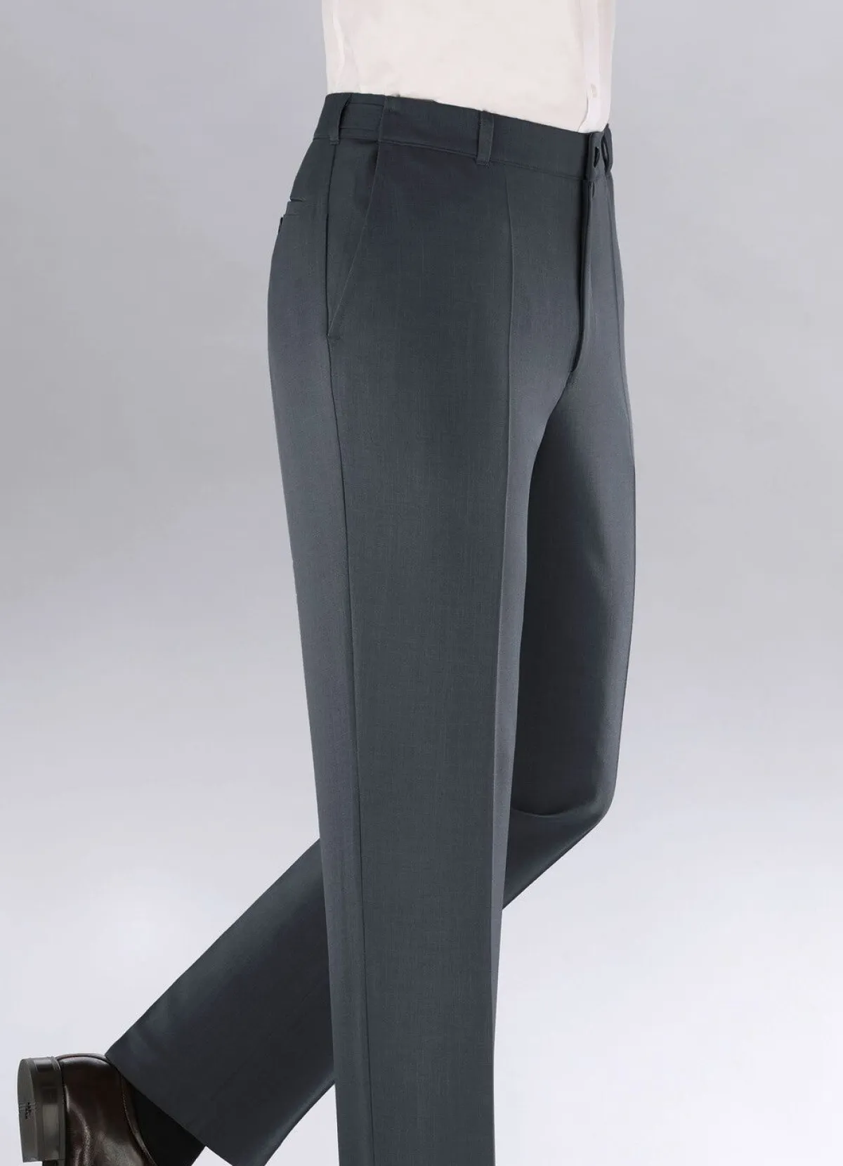 Online KLAUS MODELLE MADE IN GERMANY "Klaus-Modelle"-Hose in 4 Farben DUNKELGRAU MELIERT